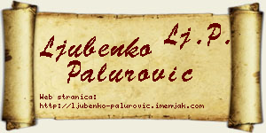 Ljubenko Palurović vizit kartica